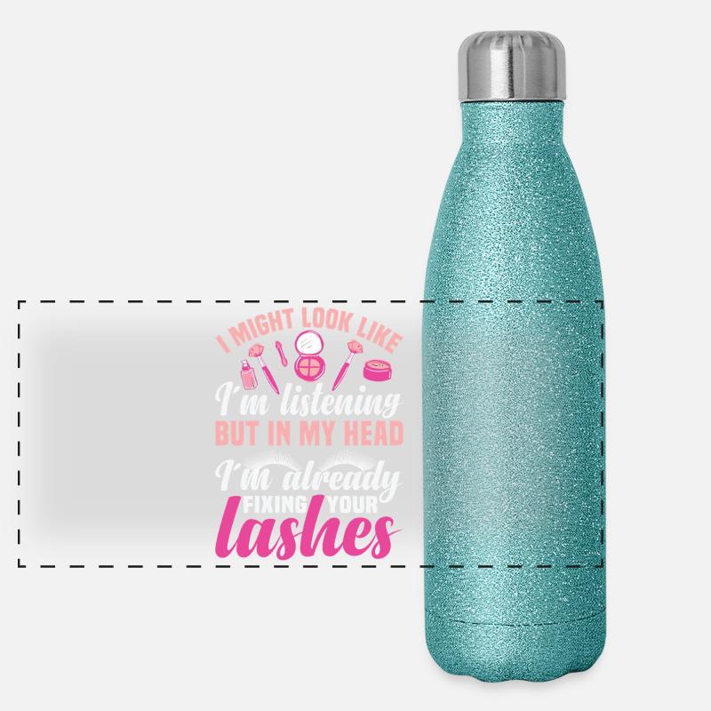  Eyelash Technician Lash Extension Lashing Lash Panoramic Glitter Thermal Bottle 500 ml