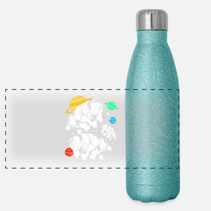 Tardigrade Tardigrade Ours d’eau tardigrade Gourde isotherme panoramique pailletée 500 ml