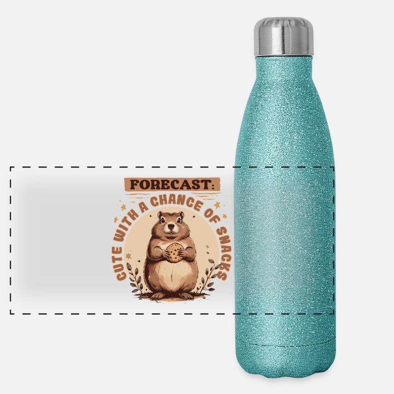 Marmotte du Jour sans fin Gourde isotherme panoramique pailletée 500 ml
