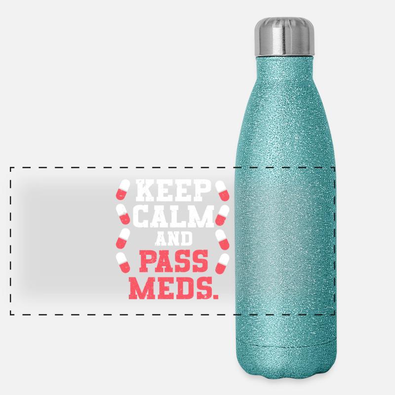 Medical Assistant MFA Pass Meds Panoramic Glitter Thermal Bottle 500 ml