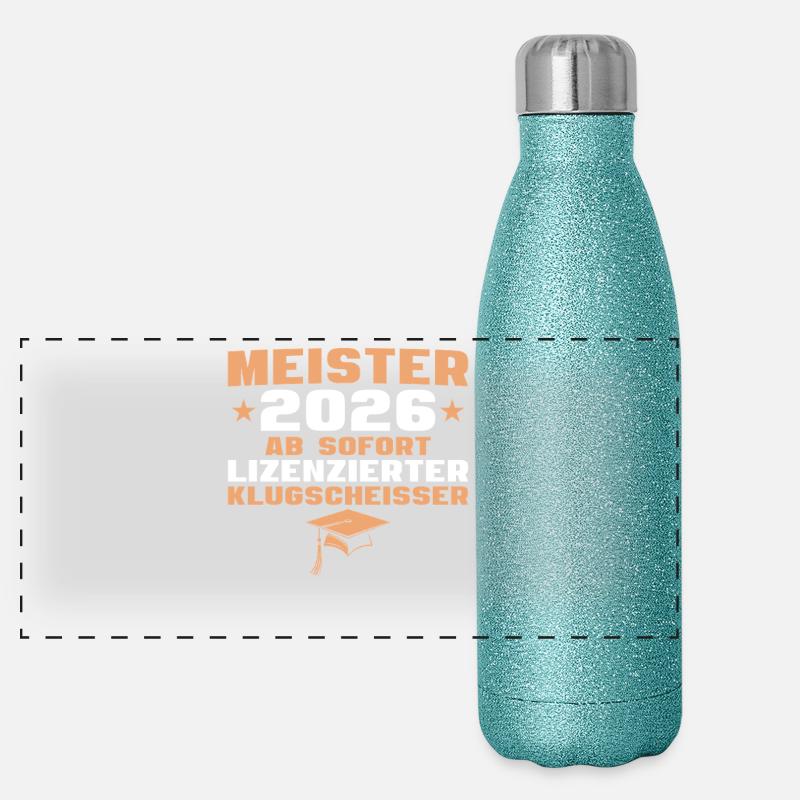 Master craftsman 2026 master craftsman's examination passed training Panoramic Glitter Thermal Bottle 500 ml