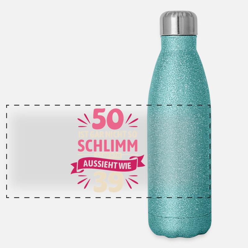 50 is not so bad - saying Panoramic Glitter Thermal Bottle 500 ml