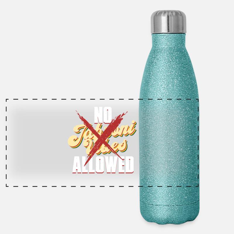 Pas de vibrations Jabroni autorisées Gourde isotherme panoramique pailletée 500 ml
