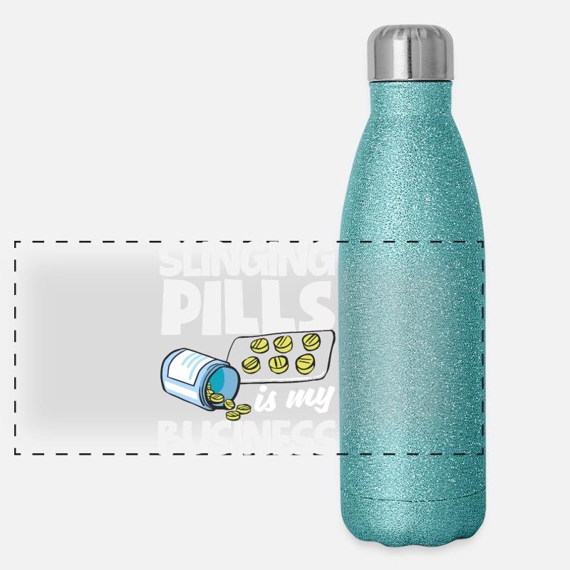 Pharmacist Pharmaceutical Technical Panoramic Glitter Thermal Bottle 500 ml