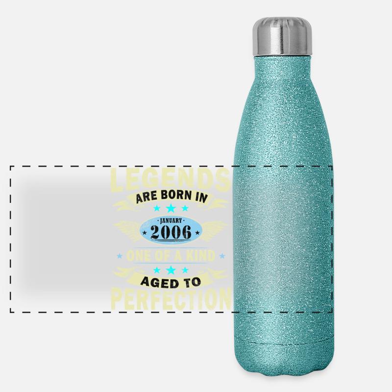 20e anniversaire Original janvier Volume 2006 Gourde isotherme panoramique pailletée 500 ml