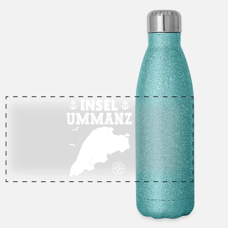 Vacances Mer Baltique ÎLE UMMANZ Fun Gourde isotherme panoramique pailletée 500 ml
