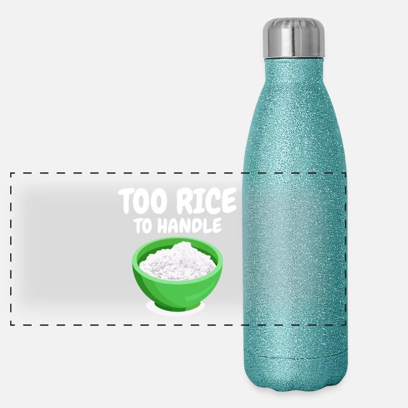Rice Lover Chef Cooking Gift Panoramic Glitter Thermal Bottle 500 ml
