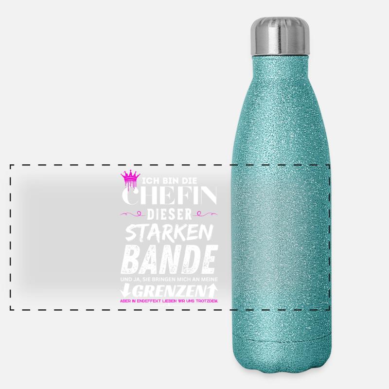 Chefin dieser Starken Bande Chefin Geschenke Gourde isotherme panoramique pailletée 500 ml