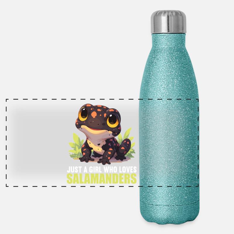 Fire Salamander Salamander Panoramic Glitter Thermal Bottle 500 ml