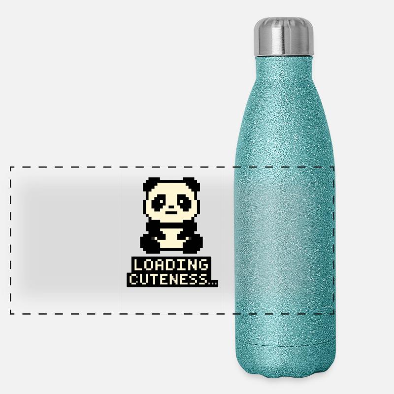 Pixelbaby Lade Cuteness Panorama Glitzer Isolierflasche 500 ml
