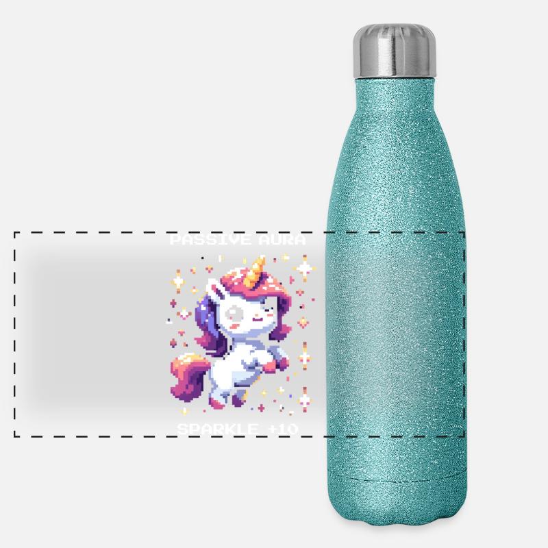 Aura passive active | Bonus Paillettes Gourde isotherme panoramique pailletée 500 ml