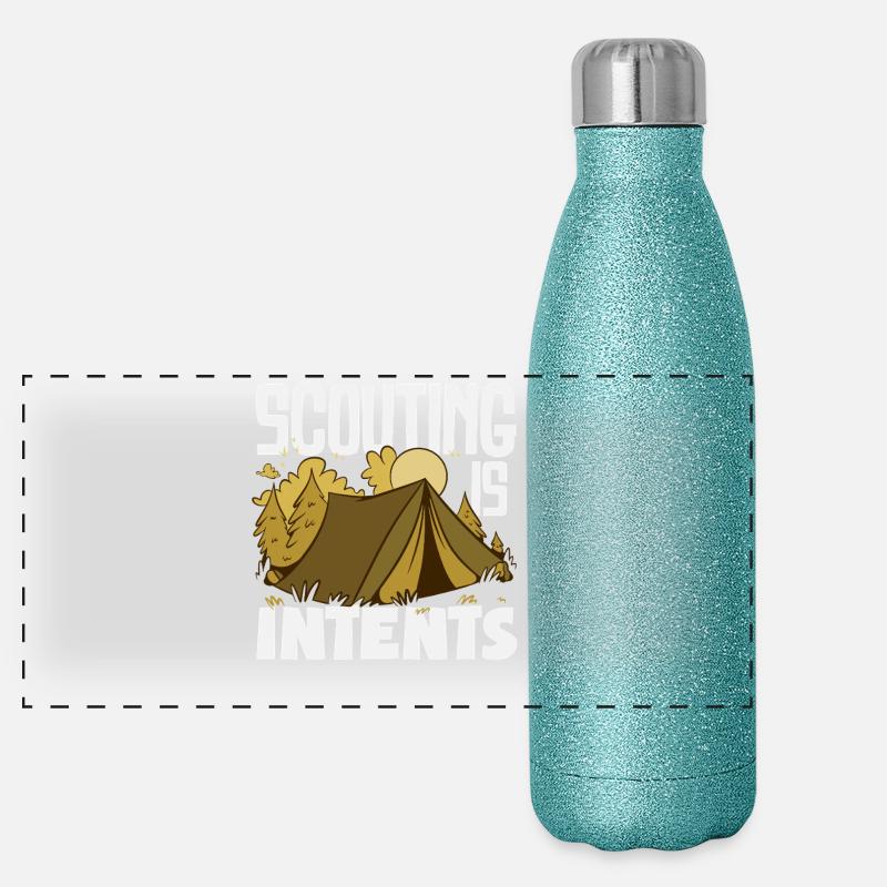 Scouting Is Itents Funny Scout Panorama Glitzer Isolierflasche 500 ml