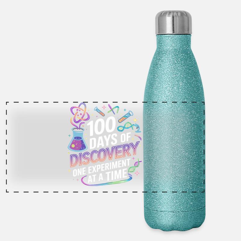 100 Tage Entdeckung: Experimentierabenteuer Panorama Glitzer Isolierflasche 500 ml