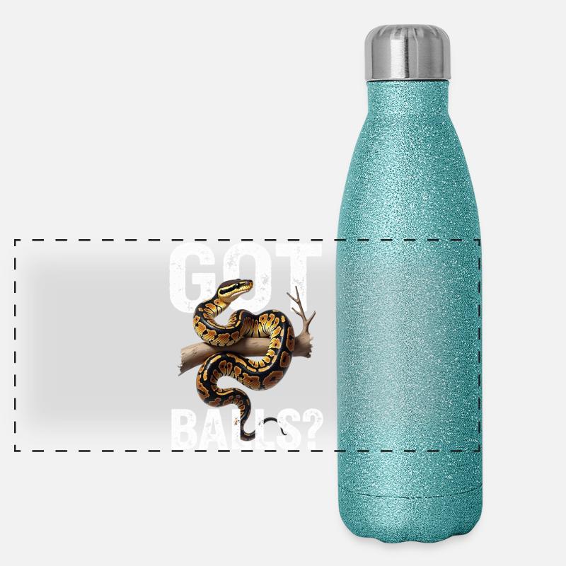 Python roi Serpents Amateurs de terrarium Python Gourde isotherme panoramique pailletée 500 ml