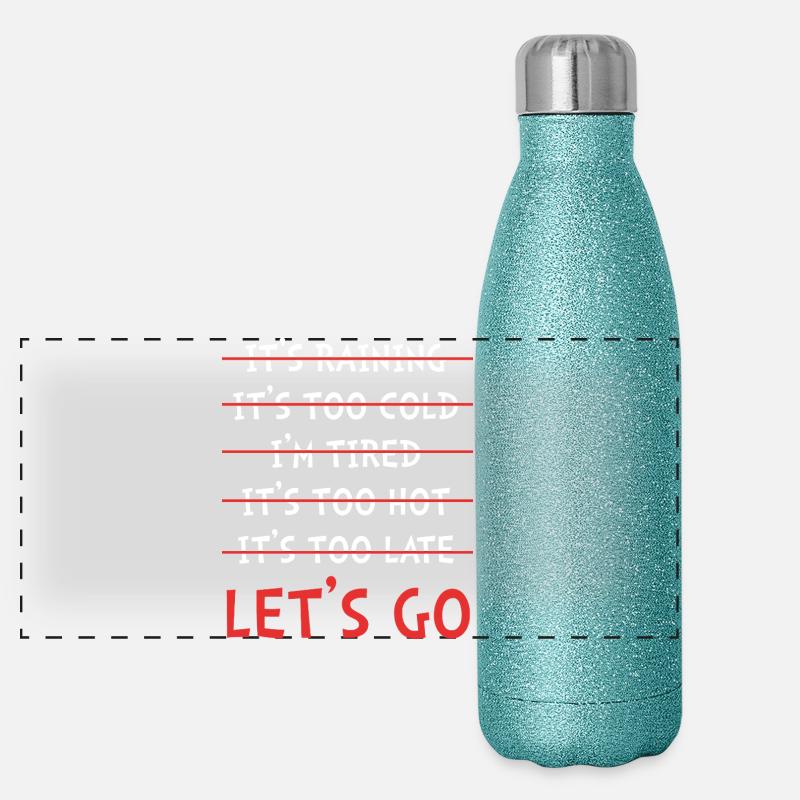 Workaholic Sayings Panoramic Glitter Thermal Bottle 500 ml
