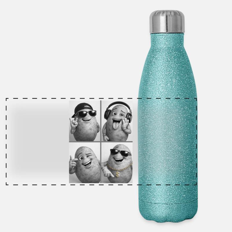 Kernknollen Groove Collage Gourde isotherme panoramique pailletée 500 ml