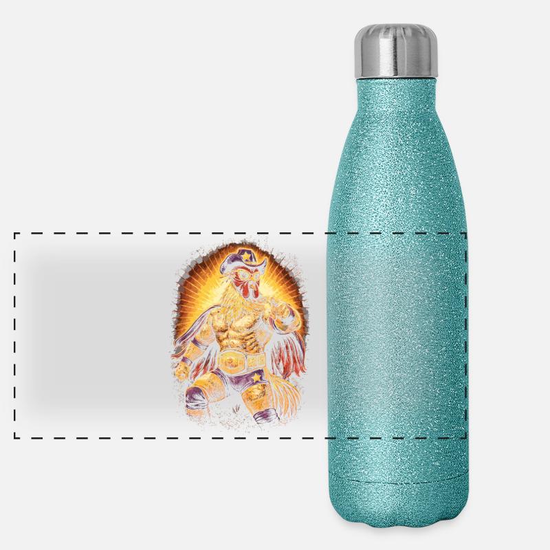 Lucha Libre Luchador Gourde isotherme panoramique pailletée 500 ml