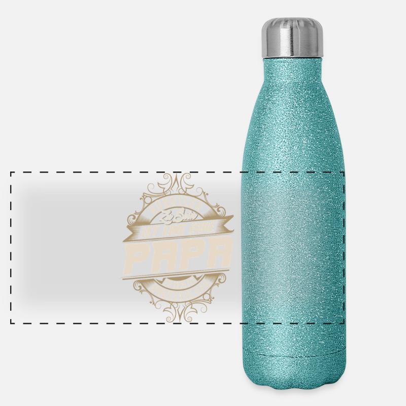 Künstler Papa Panorama Glitzer Isolierflasche 500 ml