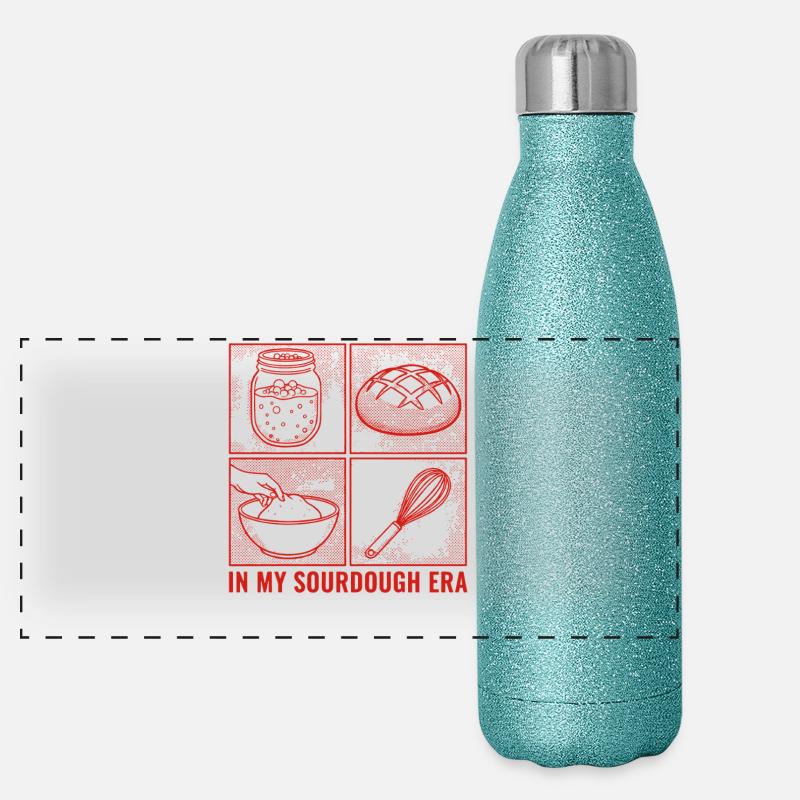 Sourdough Era Bread Baking Sourdough Starter Jar Panorama Glitzer Isolierflasche 500 ml