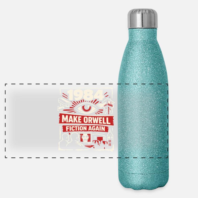 1984 - Refaire Orwell fiction Gourde isotherme panoramique pailletée 500 ml
