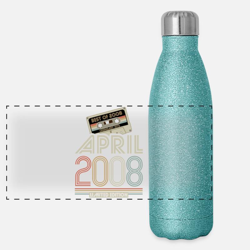 Meilleur d’avril 2008 cassette | Édition limitée Gourde isotherme panoramique pailletée 500 ml