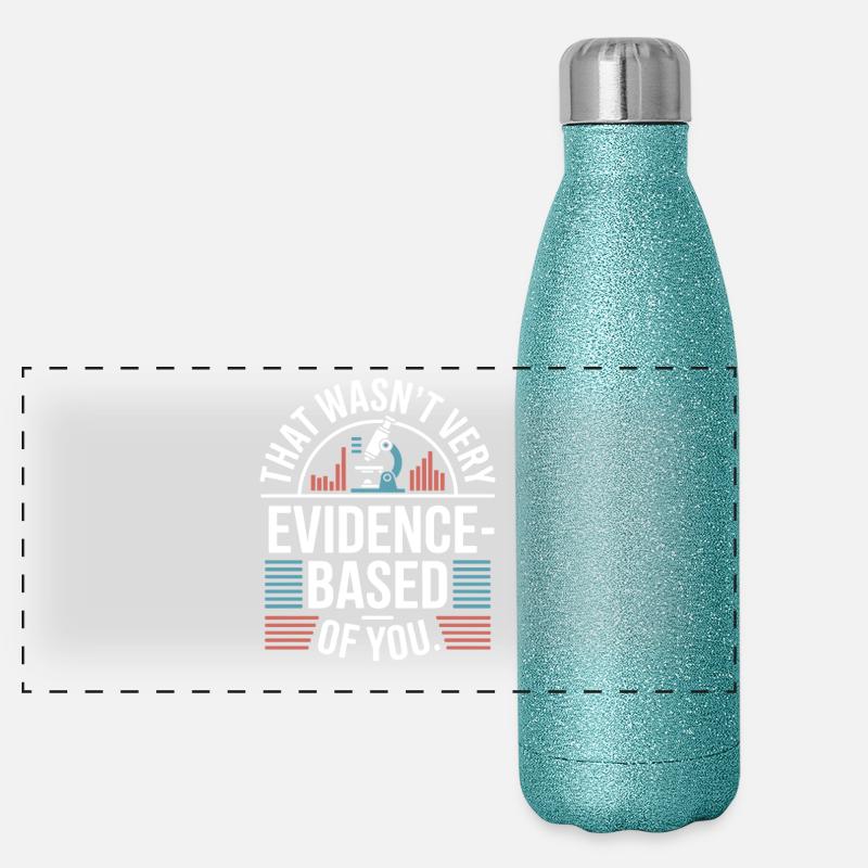That Wasn't Evidence-Based Medizin Labor Nerd Arzt Panorama Glitzer Isolierflasche 500 ml