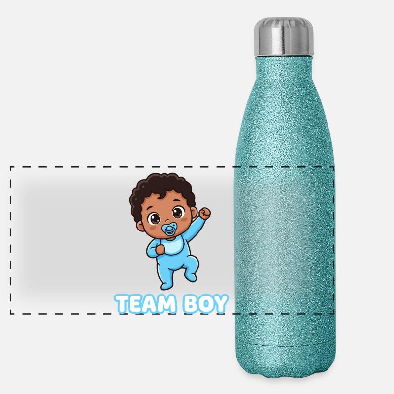 Team Boy Bébé Mignon Design Gourde isotherme panoramique pailletée 500 ml