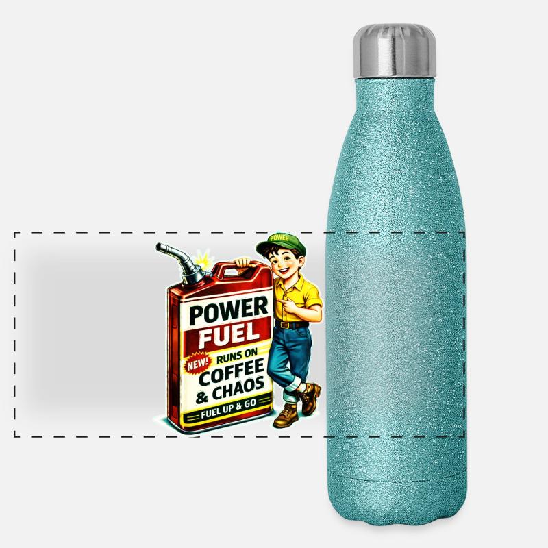 Power Fuel Panoramic Glitter Thermal Bottle 500 ml