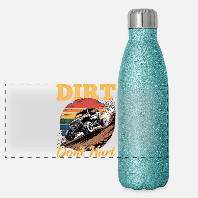 UTV Off Road 4 Wheeler Side by side Panorama Glitzer Isolierflasche 500 ml