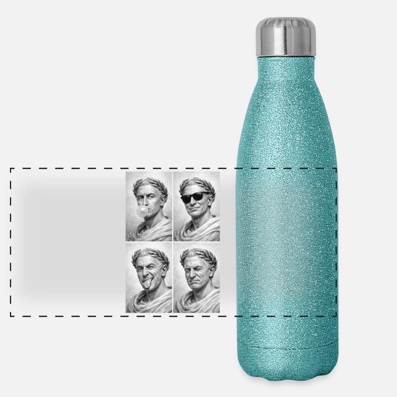 Caesar Collage Panorama Glitzer Isolierflasche 500 ml