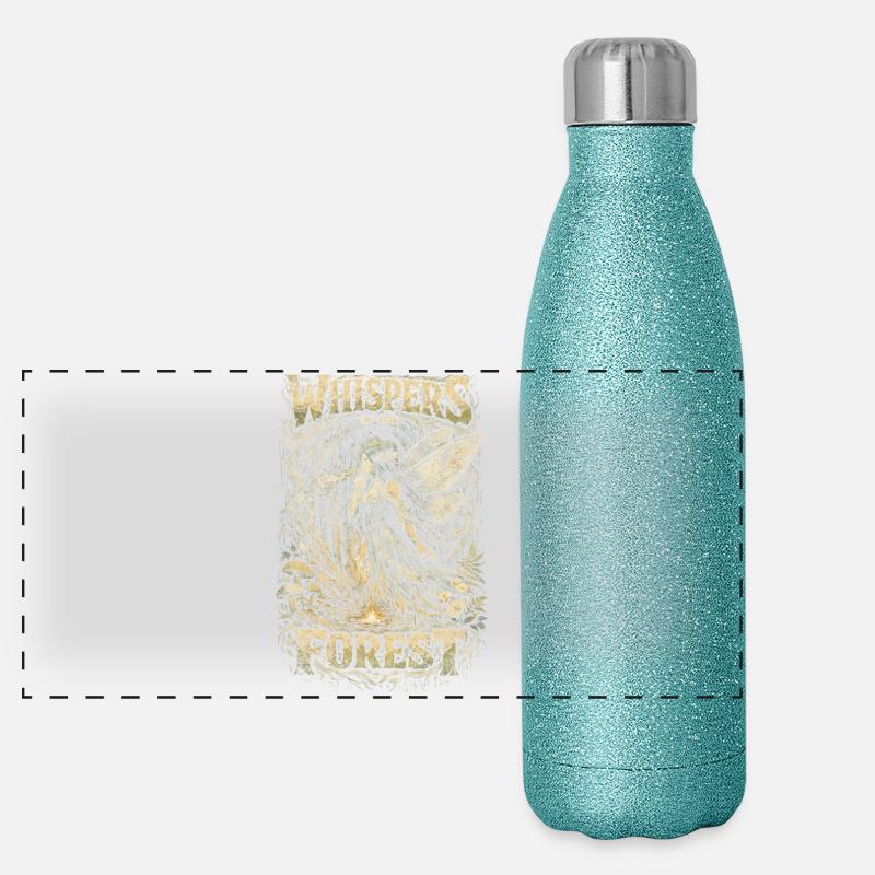 Fairycore Fee Gotisch Whispers In The Forest Panorama Glitzer Isolierflasche 500 ml