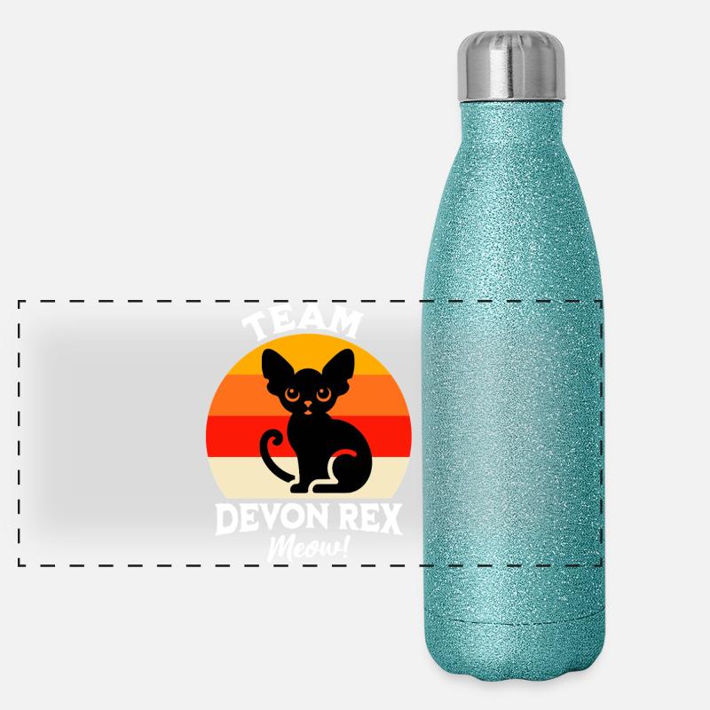 Équipe Devon Rex Gourde isotherme panoramique pailletée 500 ml