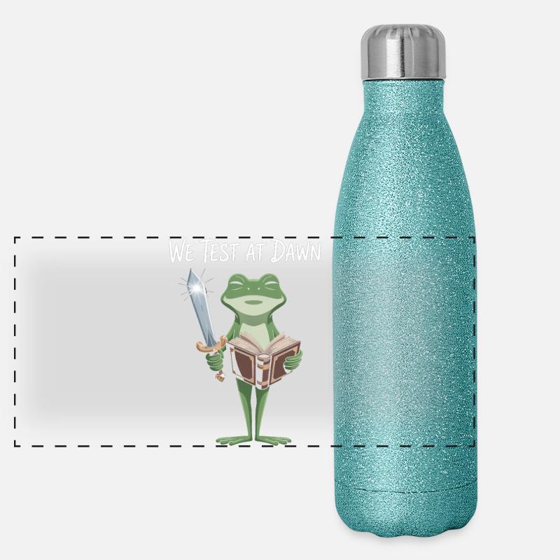 Dawn Test Frog: Sword & Scroll Panoramic Glitter Thermal Bottle 500 ml