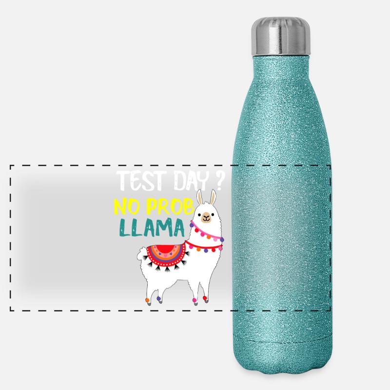 Testtag No Prob Llama Panorama Glitzer Isolierflasche 500 ml