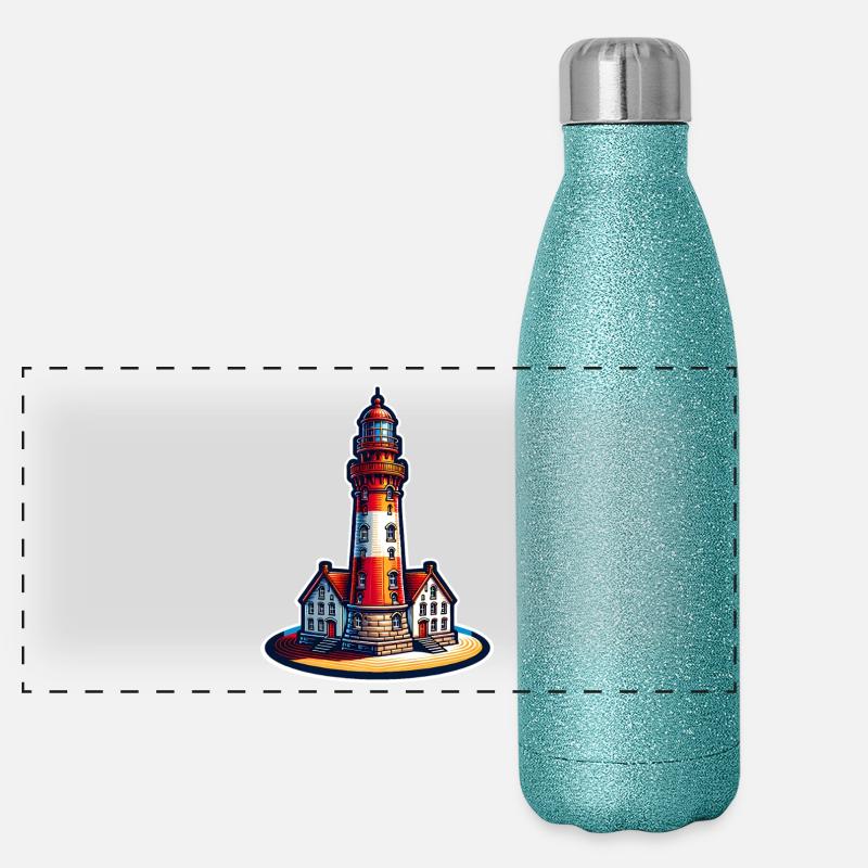 phare Gourde isotherme panoramique pailletée 500 ml