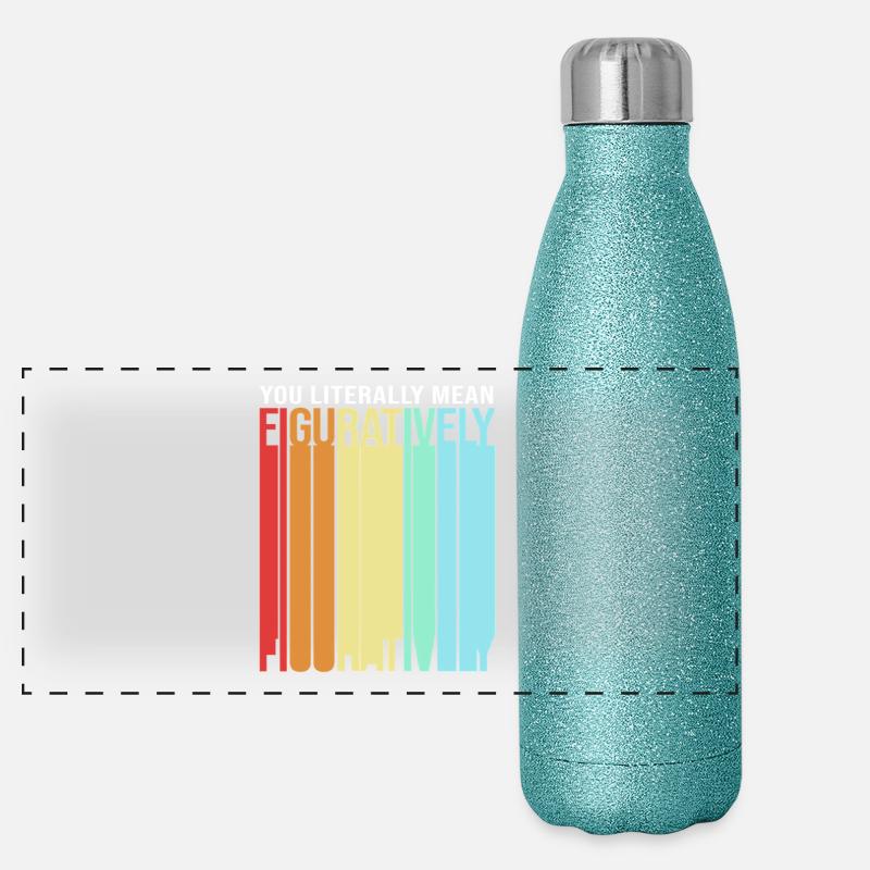 grammaire Gourde isotherme panoramique pailletée 500 ml