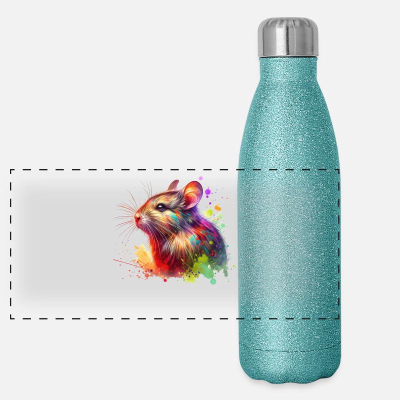 Degu Motif Gourde isotherme panoramique pailletée 500 ml