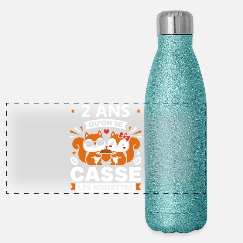 2 Ans Qu’on Se Casse Noisettes Gourde isotherme panoramique pailletée 500 ml