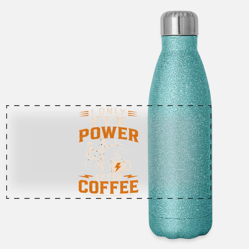 Electrician Coffee Voltage Cable Technology Panoramic Glitter Thermal Bottle 500 ml