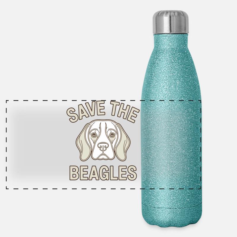 Sauvez les Beagle Gourde isotherme panoramique pailletée 500 ml