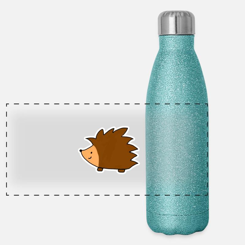Igel Panorama Glitzer Isolierflasche 500 ml