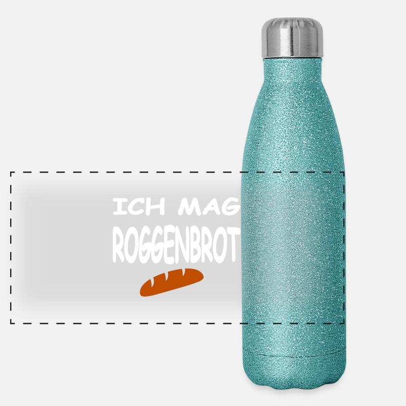 Roggenbrot Panorama Glitzer Isolierflasche 500 ml