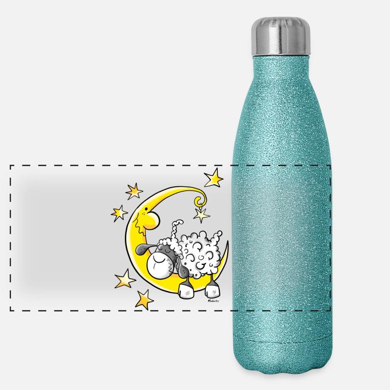 Sheep in the Moon Panoramic Glitter Thermal Bottle 500 ml