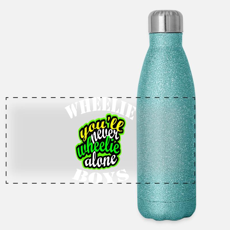 Wheelie Panoramic Glitter Thermal Bottle 500 ml