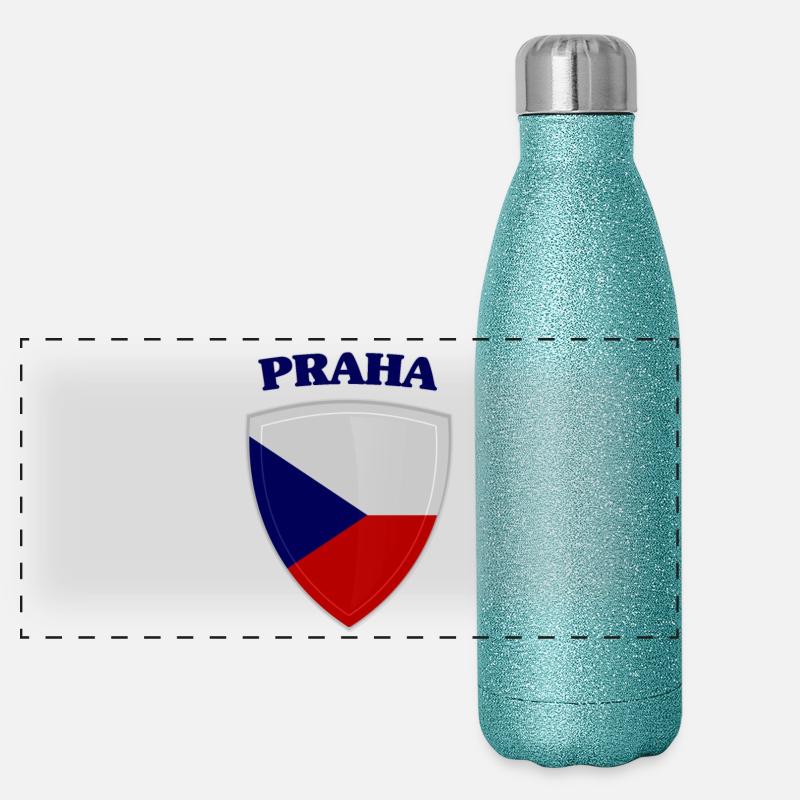 Prague Gourde isotherme panoramique pailletée 500 ml