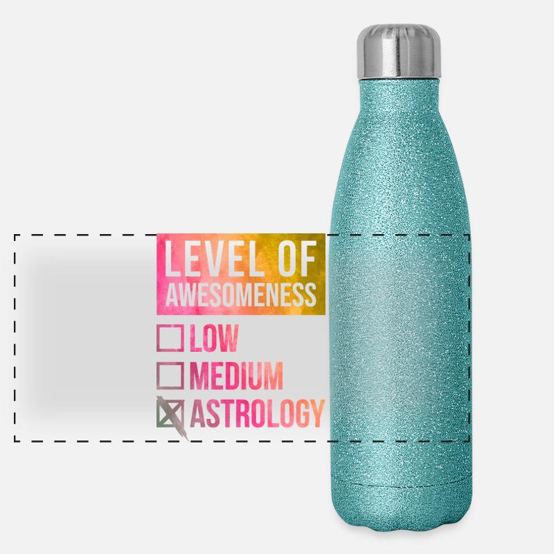 astrologie Gourde isotherme panoramique pailletée 500 ml