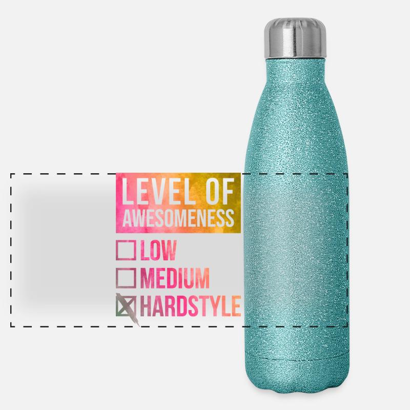 HARDSTYLE Panorama Glitzer Isolierflasche 500 ml