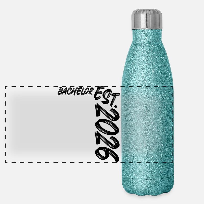 Licence établie en 2026 Gourde isotherme panoramique pailletée 500 ml