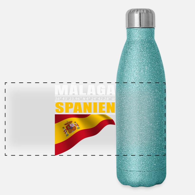 Malaga Panoramic Glitter Thermal Bottle 500 ml