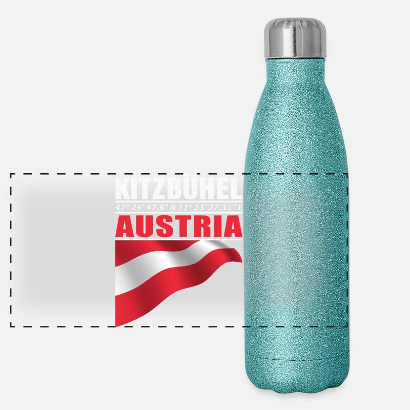 Kitzbühel Panorama Glitzer Isolierflasche 500 ml